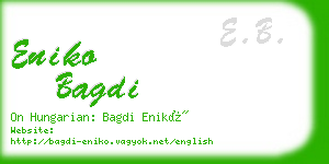 eniko bagdi business card